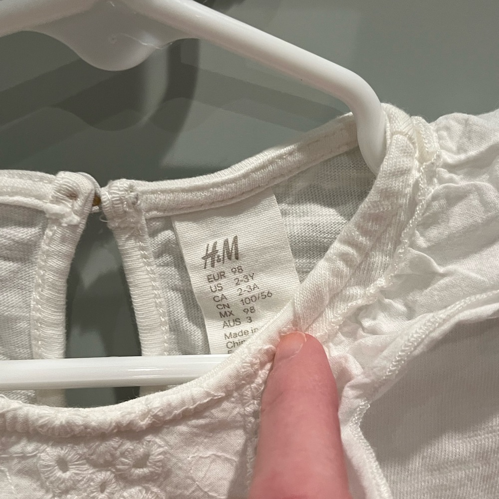 H&M White Eyelet Ruffle Dress - Picture 4 of 4